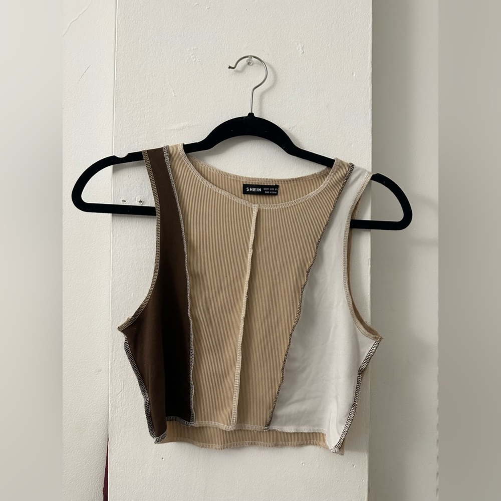 Colorblock Halter Top